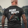 Higher Heights ローライダーカー メンズTシャツ バックプリント 高齢者への贈り物