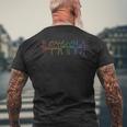 Hula Hoop LGBT Rainbow Hoop Dancer Hooping Hooper Hula Hoop Men's Back Print T-Shirt Gifts for Old Men