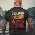 Idée-Cadeau Prénom Personnalisé Étienne Homme Mythe Légende T-shirt imprimé au dos Cadeaux pour les vieillards