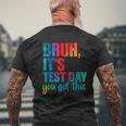 Its Test Day シャツ 学生 モチベーション ポジティブ バイブ メンズTシャツ バックプリント 高齢者への贈り物