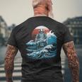 Japonamouraï Tokyo Arts Martiaux Épée Edgy Manche Longue T-shirt imprimé au dos Cadeaux pour les vieillards