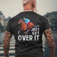 Just Get Over It 馬ショー ジャンピング乗馬 メンズTシャツ バックプリント 高齢者への贈り物