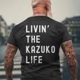 Kazuko の人生を生きている Kazuko 長袖tシャツ メンズTシャツ バックプリント 高齢者への贈り物