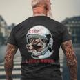 Laika Boss ヴィンテージ Cccp ソビエトロシアソ連宇宙犬 メンズTシャツ バックプリント 高齢者への贈り物