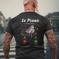 Le Piano M'appelle Cadeau Fan De Piano Cadeau Pianiste T-shirt imprimé au dos Cadeaux pour les vieillards
