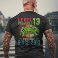 Level 13 Unlocked Birthday 13 Year Old 13Th Birthday メンズTシャツ バックプリント 高齢者への贈り物