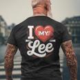 I Love My Lee 名前 Lee メンズTシャツ バックプリント 高齢者への贈り物