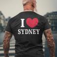 I Loveydney シドニーが大好き メンズTシャツ バックプリント 高齢者への贈り物