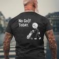 No Golf Todayadtick Man ユーモア ゴルフカートを押す メンズTシャツ バックプリント 高齢者への贈り物