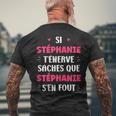 Nomtéphanie T'énerve Humourtéphanie T-shirt imprimé au dos Cadeaux pour les vieillards