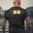 Noob Text メンズTシャツ バックプリント 高齢者への贈り物