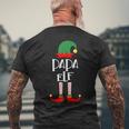 Papa Elf Familienoutfit Familie Partnerlook Weihnachten T-Shirt mit Rückendruck Geschenke für alte Männer