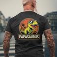 Papasaurus Divertente Papà Dinosauro T-shirt da uomo con stampa posteriore Regalos para ancianos