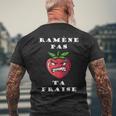 Ramène Pas Ta Fraise Fraise En Colère Humour Fruit T-shirt imprimé au dos Cadeaux pour les vieillards