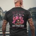 Sisters Don't Let Sisters Fight Cancer Alone Breast Cancer Men's T-shirt Back Print Gifts for Old Men