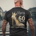 Stepping Into My 60Th Birthday With God's Grace & Mercy Men's T-shirt Back Print Gifts for Old Men Stepping Into My 60Th Birthday With God's Grace & Mercy Men's T-shirt Back Print Gifts for Old Men