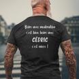 Super Cédric Apéro Humoristique Boire Avec Cédric T-shirt imprimé au dos Cadeaux pour les vieillards