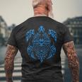 Tortue Maori Bleue Tatouage Tribal Pour Les Plongeurs T-shirt imprimé au dos Cadeaux pour les vieillards