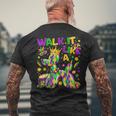 Walk It Like A Dog Mardi Gras Louisiana Carnival Fat Tuesday Men's T-shirt Back Print Gifts for Old Men