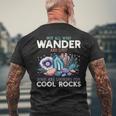 Wander Are Lostome Looking For Rocks Geologist メンズTシャツ バックプリント 高齢者への贈り物