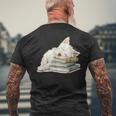 West Highland Terrier Books 犬種 ウェスティ メンズTシャツ バックプリント 高齢者への贈り物