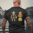 【公式】Hd-2D版『ドラゴンクエストi』キャラクタードット メンズTシャツ バックプリント 高齢者への贈り物