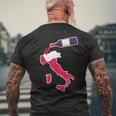イタリアワインシャツ 地図 イタリアバケーション メンズTシャツ バックプリント 高齢者への贈り物