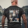 エドゥアール・マネ フォリー・ベルジェールのバー 長袖tシャツ メンズTシャツ バックプリント 高齢者への贈り物