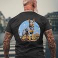 オーストラリアンキャトルドッグ ママドッグ オーストラリアンキャトルドッグ メンズTシャツ バックプリント 高齢者への贈り物
