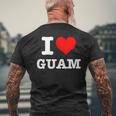 グアム I Love Guam メンズTシャツ バックプリント 高齢者への贈り物