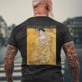 グスタフ・クリムト アデル・ブロッホ・バウアーの肖像 アーティスト向け メンズTシャツ バックプリント 高齢者への贈り物