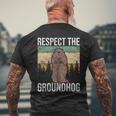 グラウンド・ホッグ Respect The Groundhog メンズTシャツ バックプリント 高齢者への贈り物