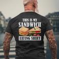 サンドイッチ服 This Is Myandwich Eating メンズTシャツ バックプリント 高齢者への贈り物