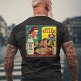 シリアルシリアルキラー音声しゃれミッドセンチュリー広告ユーモア メンズTシャツ バックプリント 高齢者への贈り物