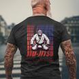 ブラジリアン柔術ゴリラ Bjj ブラジリアン柔術グラップリング メンズTシャツ バックプリント 高齢者への贈り物
