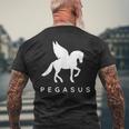 ペガサス コスチューム クラシック ギリシャ伝説 馬 ペガサス コスチューム メンズTシャツ バックプリント 高齢者への贈り物