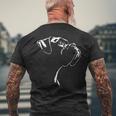 ボクサー ポートレート シルエット 犬 ドイツ ボクサー 犬 メンズTシャツ バックプリント 高齢者への贈り物