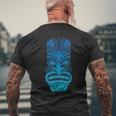 ポリネシア ティキ マオリ ハワイアン トライバル メンズTシャツ バックプリント 高齢者への贈り物