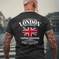 ユニオンジャック 英国の国旗 グレートブリテン ロンドン Union Jack 長袖tシャツ メンズTシャツ バックプリント 高齢者への贈り物