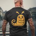 ユーモア ナメクジ 昆虫 かわいい ミニマリスト シンプル ナメクジ メンズTシャツ バックプリント 高齢者への贈り物