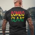 レゲエとジャマイカ Bombo Claat ラスタ ボンボクラット メンズTシャツ バックプリント 高齢者への贈り物