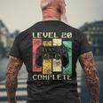 レベル20コンプリート20歳誕生日プレゼントゲーマー メンズTシャツ バックプリント 高齢者への贈り物