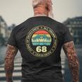 ヴィンテージ 68歳の誕生日のデコレーション 男性用 68歳の誕生日 メンズTシャツ バックプリント 高齢者への贈り物