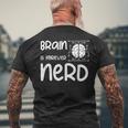 ヴィンテージ NERDファレル Brain Is Forever Nerd ギフトアイデア メンズTシャツ バックプリント 高齢者への贈り物
