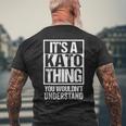 加藤苗字名字 A Kato Thing You Wouldn't Understand Family Name メンズTシャツ バックプリント 高齢者への贈り物