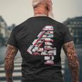 救急車 テーマ 4歳の誕生日 キッズ 男の子 4歳 メンズTシャツ バックプリント 高齢者への贈り物