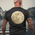 満月 夜空 月 メンズTシャツ バックプリント 高齢者への贈り物