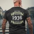 真の伝説は 1936 年に誕生しました ビンテージ 90 周年記念デザイン メンズTシャツ バックプリント 高齢者への贈り物