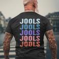 面白いギフト名 Jools 名入れ名 メンズTシャツ バックプリント 高齢者への贈り物