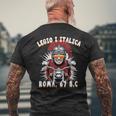 面白いローマのセンチュリオン モーターサイクリスト Legio 1 Italica メンズTシャツ バックプリント 高齢者への贈り物